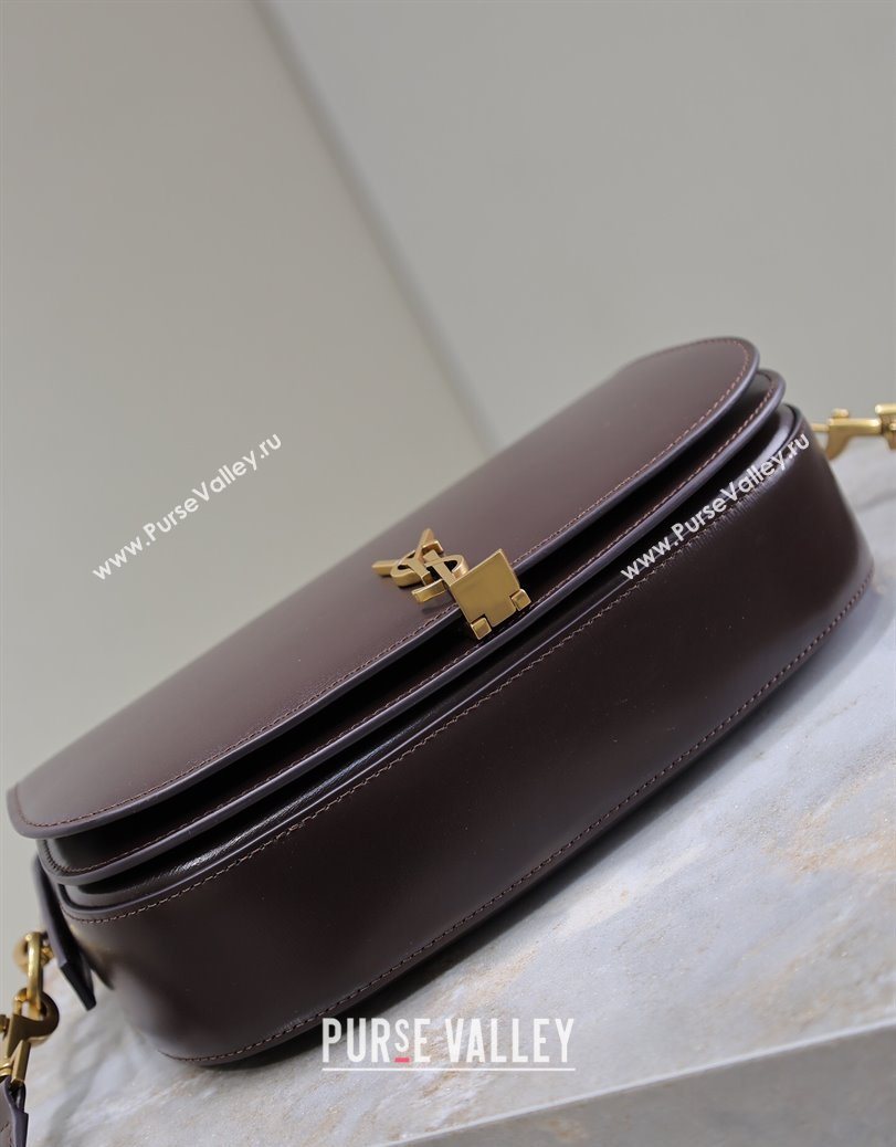 Saint Laurent Voltaire Bag in Box Leather Coffee 2025 7876710 (YY-250801083)