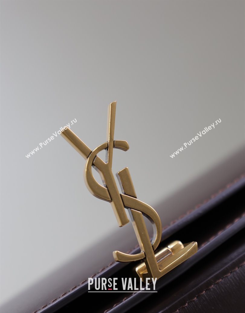 Saint Laurent Voltaire Bag in Box Leather Coffee 2025 7876710 (YY-250801083)