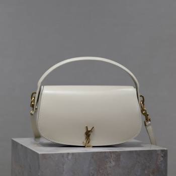 Saint Laurent Voltaire Bag in Box Leather White 2025 7876710 (YY-250801084)