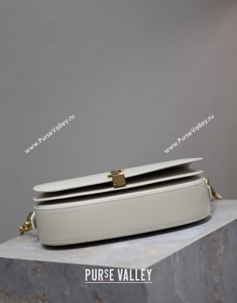 Saint Laurent Voltaire Bag in Box Leather White 2025 7876710 (YY-250801084)
