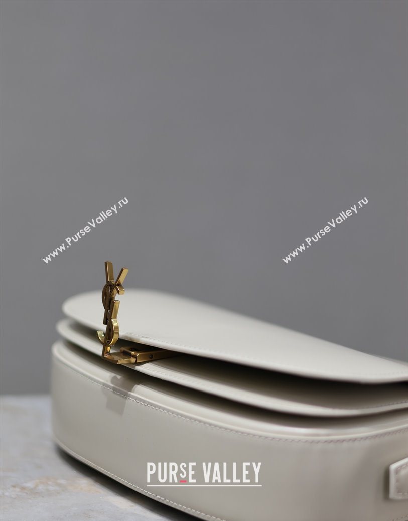 Saint Laurent Voltaire Bag in Box Leather White 2025 7876710 (YY-250801084)