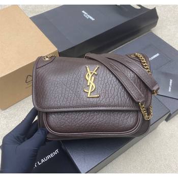 Saint Laurent Niki Baby bag in Grained Lambskin 633179 Coffee 2025 (YY-250801117)