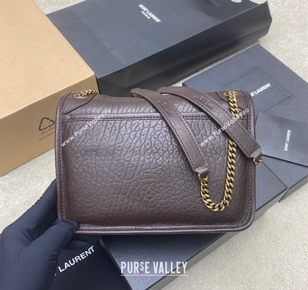 Saint Laurent Niki Baby bag in Grained Lambskin 633179 Coffee 2025 (YY-250801117)