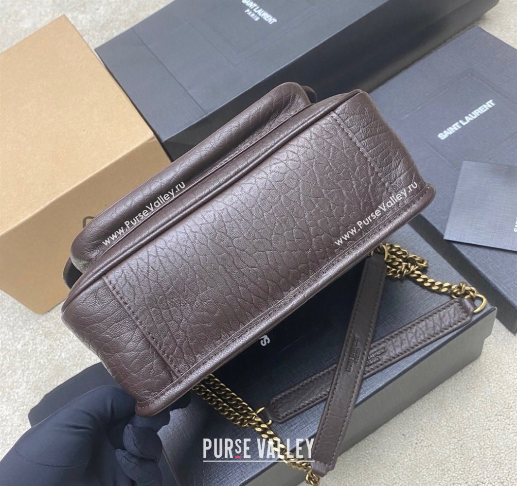 Saint Laurent Niki Baby bag in Grained Lambskin 633179 Coffee 2025 (YY-250801117)