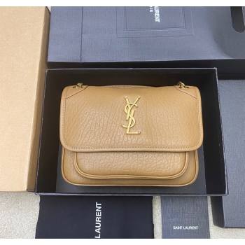 Saint Laurent Niki Baby bag in Grained Lambskin 633179 Apricot 2025 (YY-250801118)