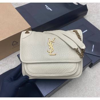 Saint Laurent Niki Baby bag in Grained Lambskin 633179 White 2025 (YY-250801119)