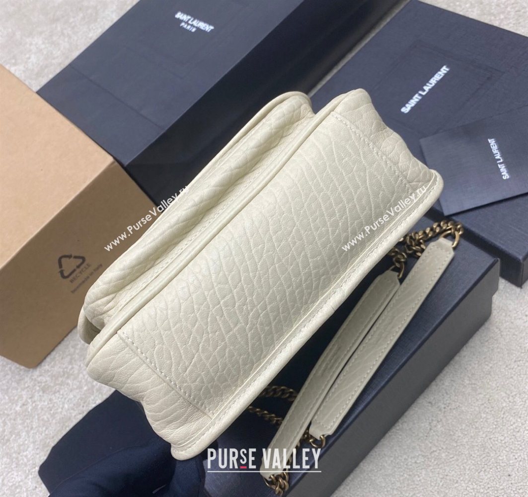 Saint Laurent Niki Baby bag in Grained Lambskin 633179 White 2025 (YY-250801119)