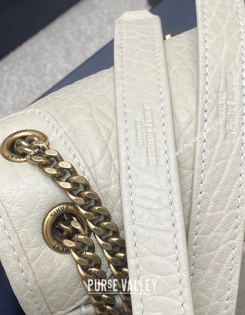 Saint Laurent Niki Baby bag in Grained Lambskin 633179 White 2025 (YY-250801119)