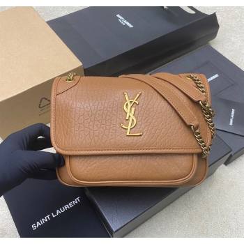 Saint Laurent Niki Baby bag in Grained Lambskin 633179 Caramel Brown 2025 (YY-250801120)