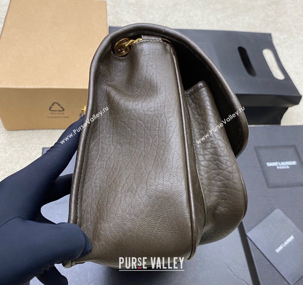 Saint Laurent Niki Baby bag in Grained Lambskin 633179 Green 2025 (YY-250801121)