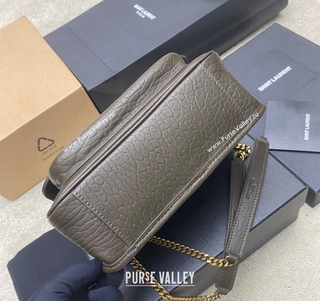 Saint Laurent Niki Baby bag in Grained Lambskin 633179 Green 2025 (YY-250801121)