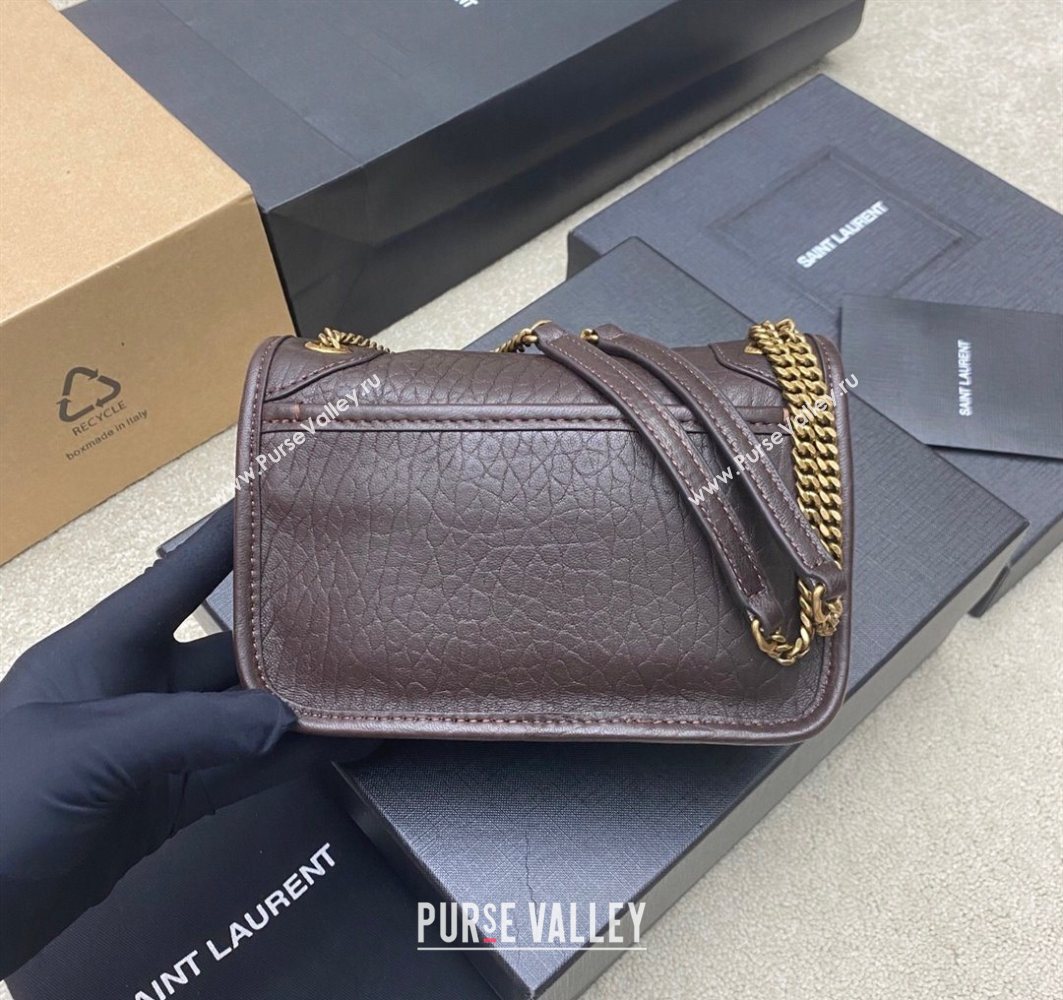 Saint Laurent Niki Mini bag in Grained Lambskin 828736 Coffee 2025 (YY-250801124)