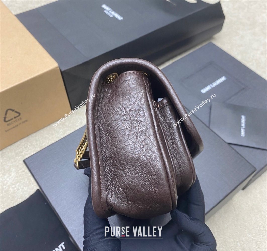 Saint Laurent Niki Mini bag in Grained Lambskin 828736 Coffee 2025 (YY-250801124)