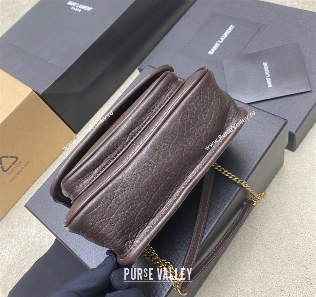 Saint Laurent Niki Mini bag in Grained Lambskin 828736 Coffee 2025 (YY-250801124)