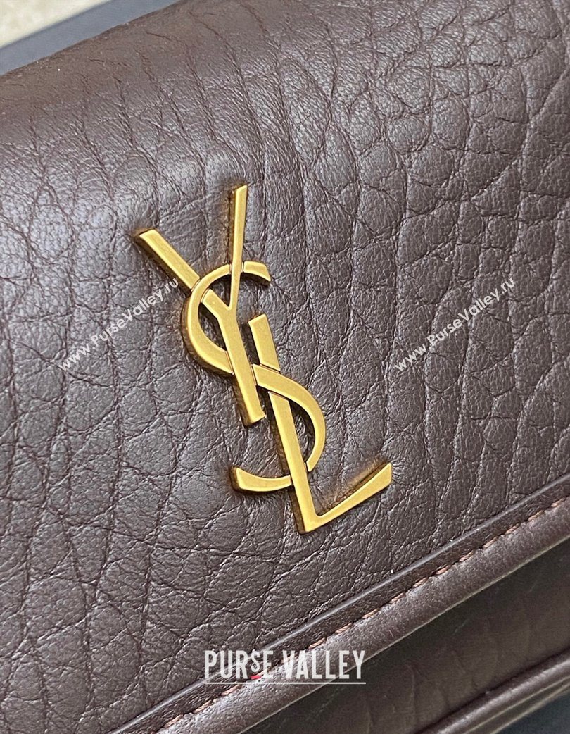 Saint Laurent Niki Mini bag in Grained Lambskin 828736 Coffee 2025 (YY-250801124)