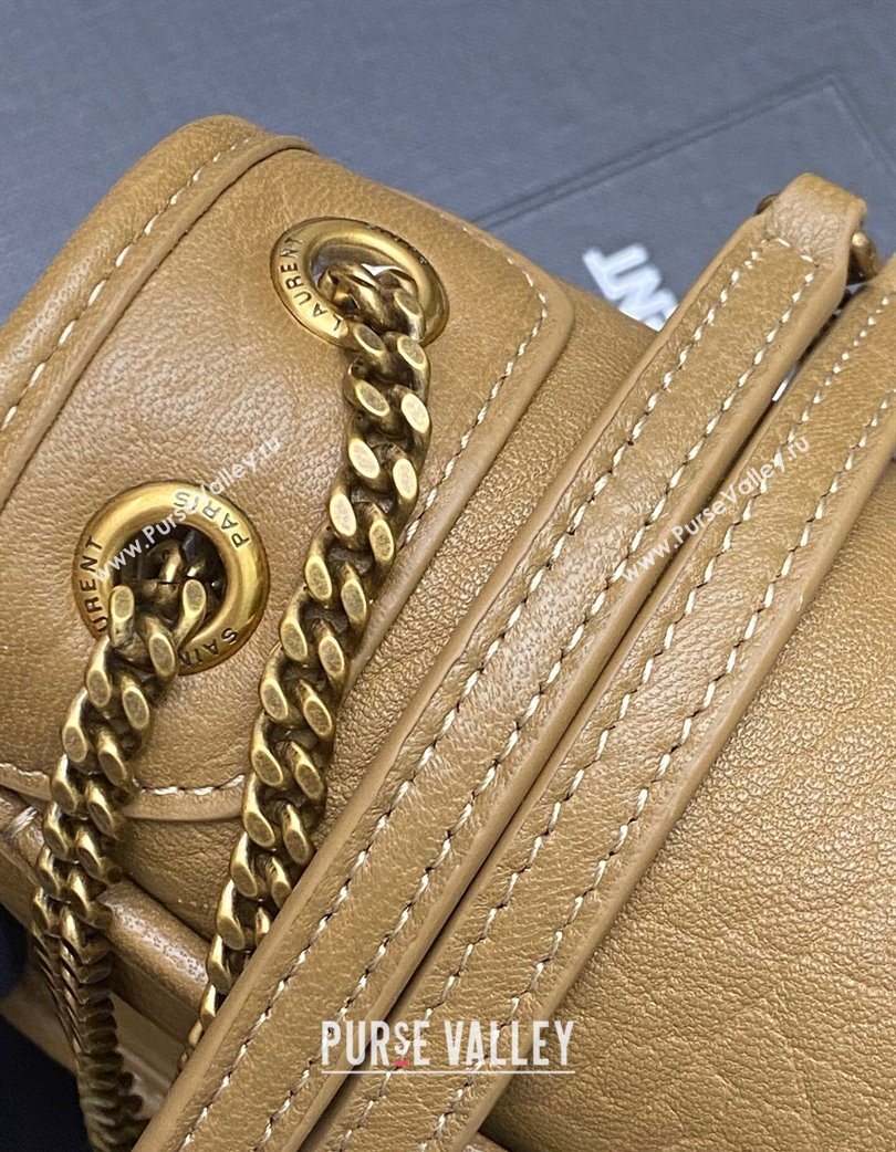 Saint Laurent Niki Mini bag in Grained Lambskin 828736 Beige 2025 (YY-250801125)
