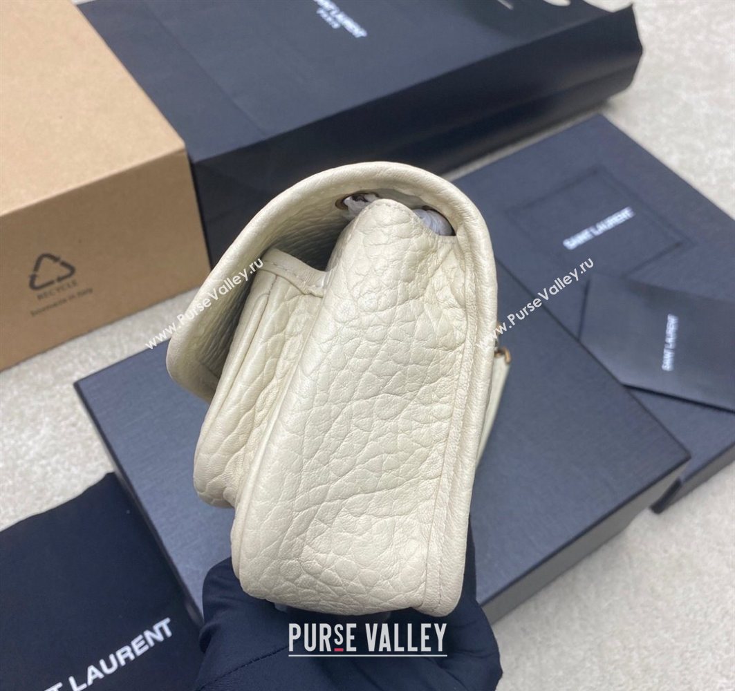 Saint Laurent Niki Mini bag in Grained Lambskin 828736 White 2025 (YY-250801126)