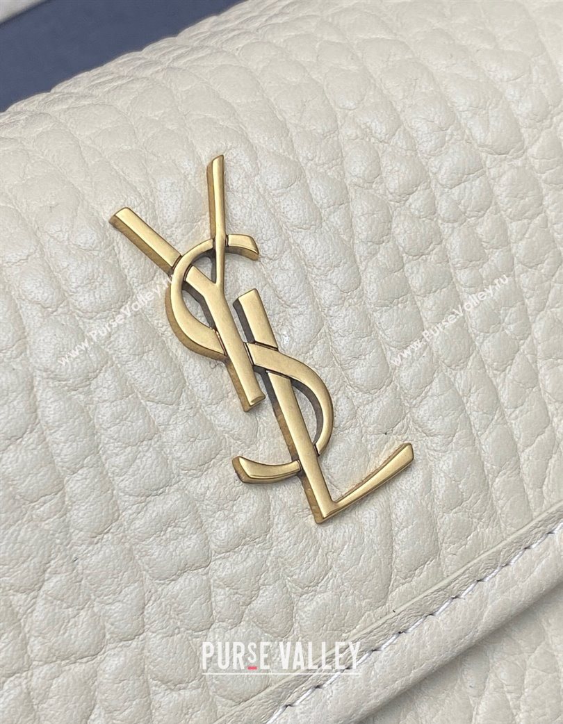 Saint Laurent Niki Mini bag in Grained Lambskin 828736 White 2025 (YY-250801126)