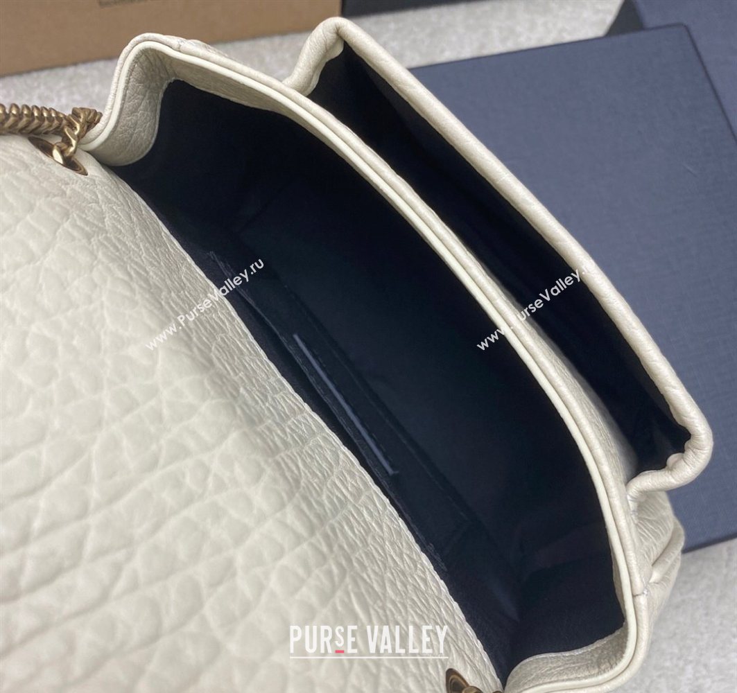 Saint Laurent Niki Mini bag in Grained Lambskin 828736 White 2025 (YY-250801126)