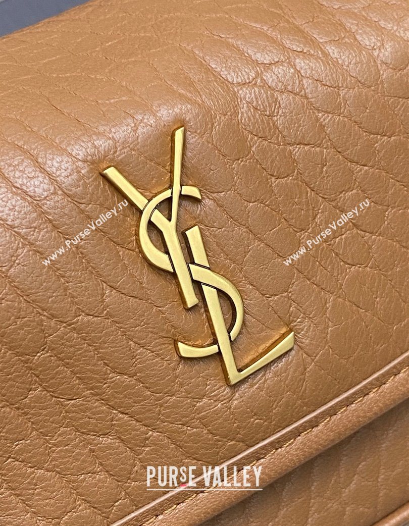 Saint Laurent Niki Mini bag in Grained Lambskin 828736 Caramel 2025 (YY-250801127)