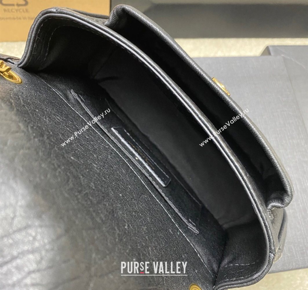Saint Laurent Niki Mini bag in Grained Lambskin 828736 Black/Gold 2025 (YY-250801128)