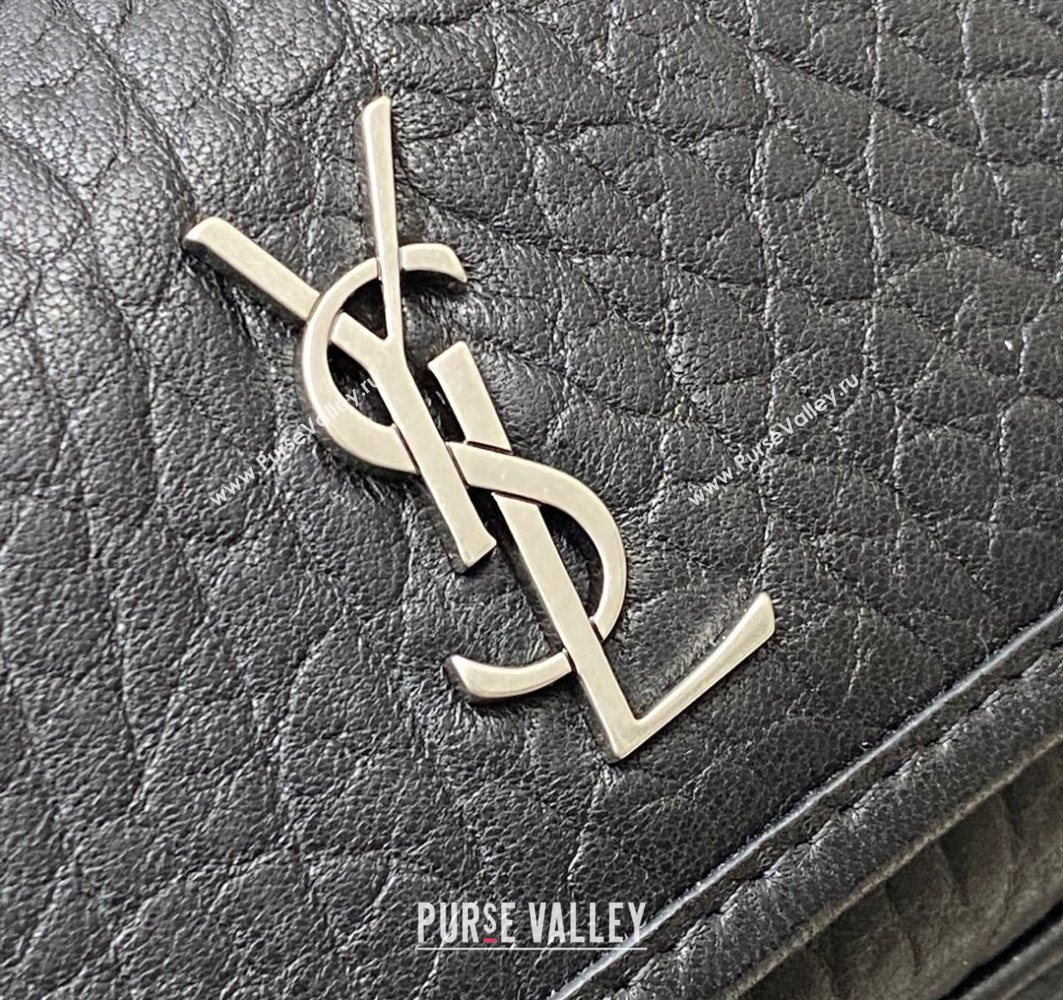 Saint Laurent Niki Mini bag in Grained Lambskin 828736 Black/Silver 2025 (YY-250801129)