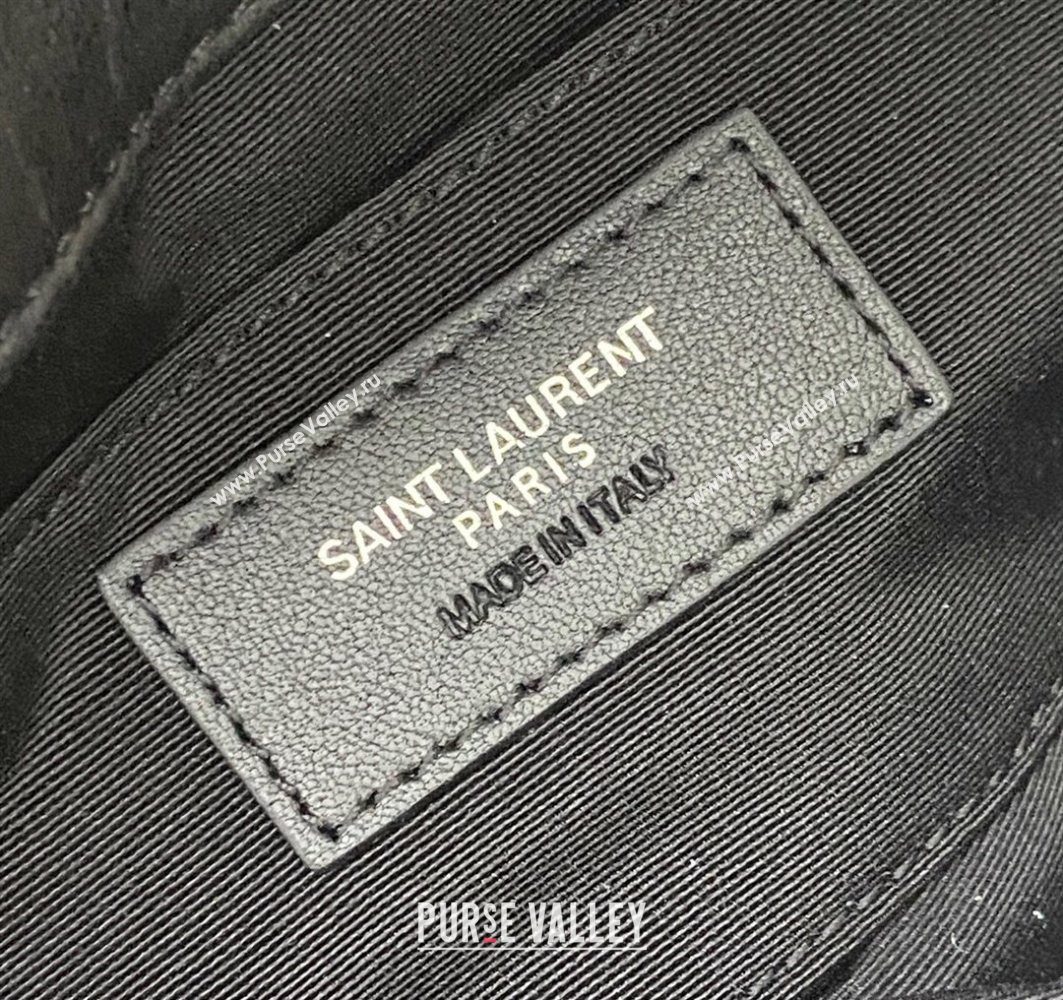 Saint Laurent Niki Mini bag in Grained Lambskin 828736 Black/Silver 2025 (YY-250801129)