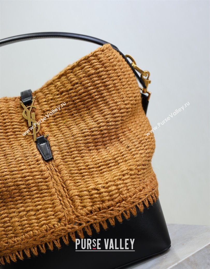 Saint Laurent LE 37 Bucket Bag in Hemp Rope and Leather 742828 2025 (YY-250802001)