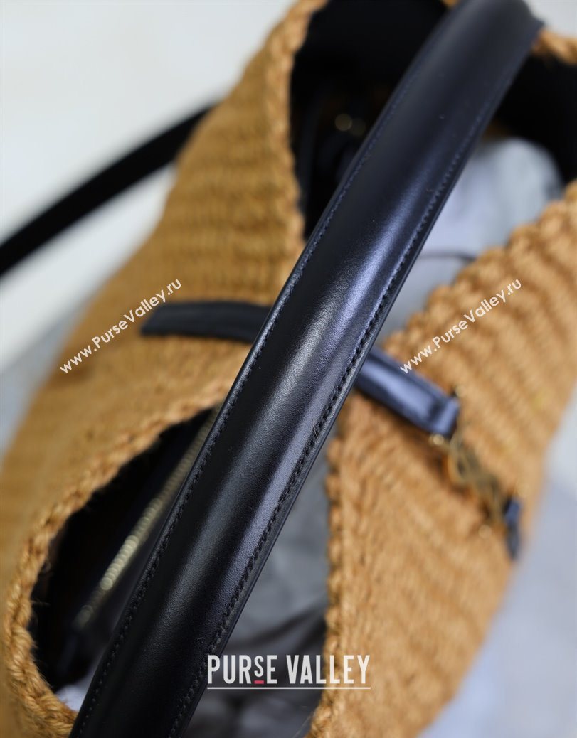 Saint Laurent LE 37 Bucket Bag in Hemp Rope and Leather 742828 2025 (YY-250802001)