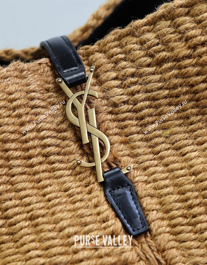 Saint Laurent LE 37 Bucket Bag in Hemp Rope and Leather 742828 2025 (YY-250802001)