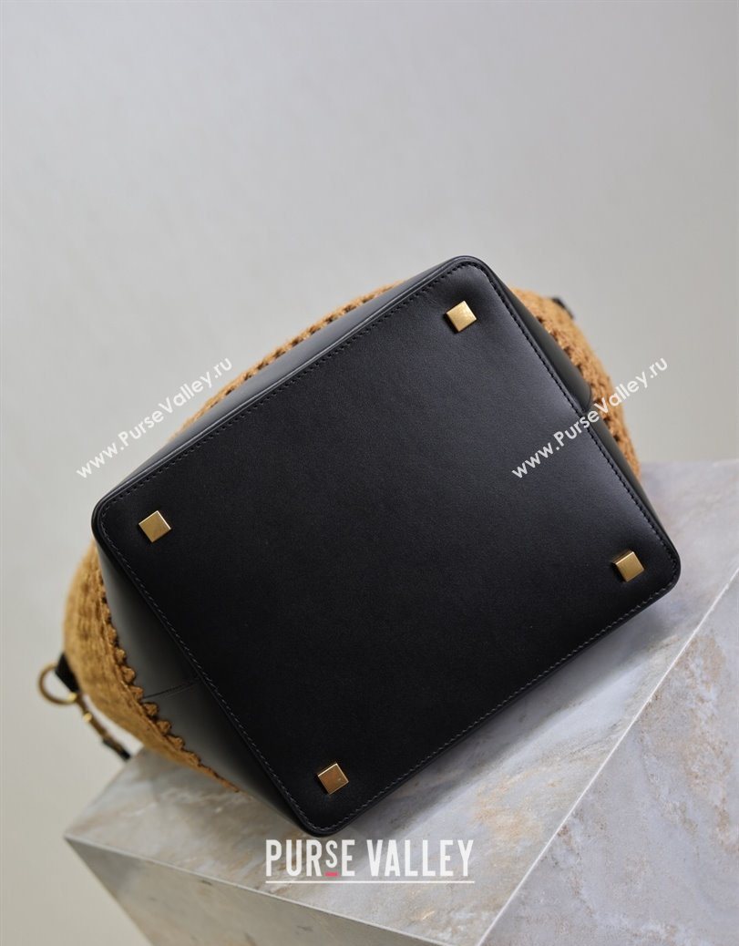 Saint Laurent LE 37 Bucket Bag in Hemp Rope and Leather 742828 2025 (YY-250802001)