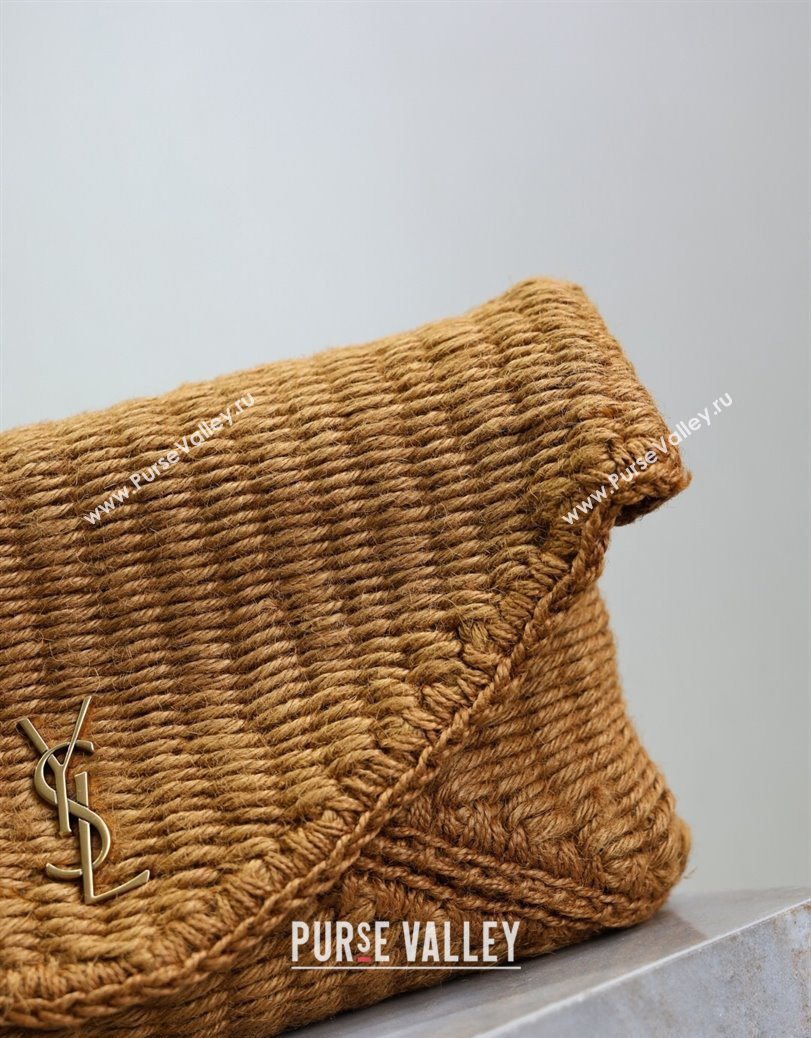Saint Laurent Cassander Large Envelope Pouch in Rope Brown 769307 2025 (YY-250802016)