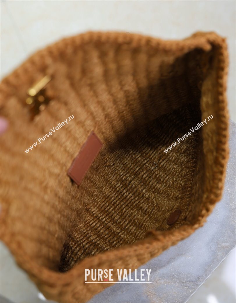 Saint Laurent Cassander Large Envelope Pouch in Rope Brown 769307 2025 (YY-250802016)