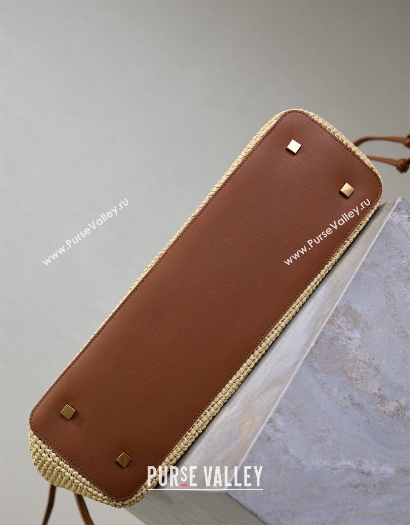 Saint Laurent Jamie Shopping Bag in Raffia Straw Beige 2025 809824 (YY-250802006)