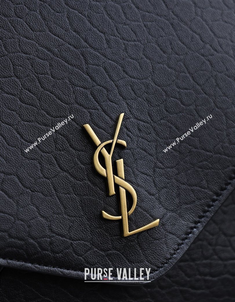 Saint Laurent Cassander XXL Envelope Pouch On Chain in Grained Lambskin Black 2025 841702 (YY-250802019)