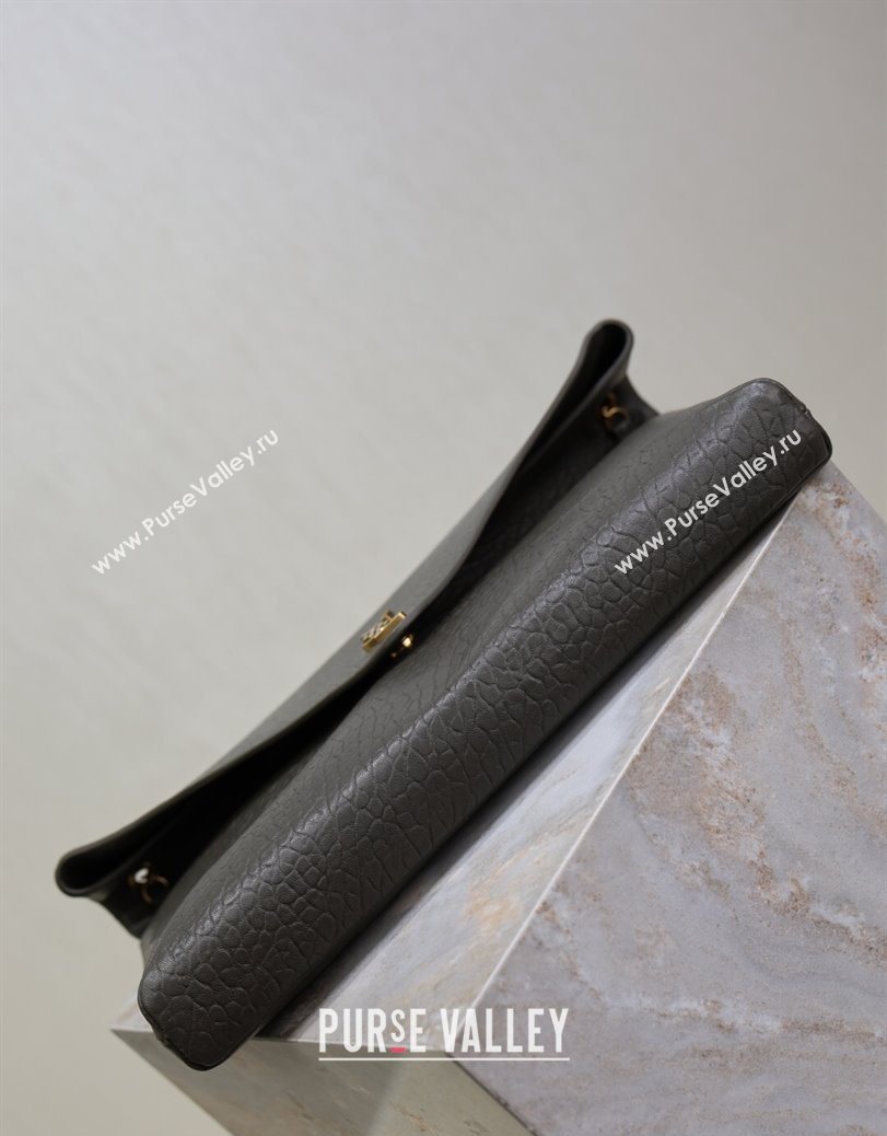 Saint Laurent Cassander XXL Envelope Pouch On Chain in Grained Lambskin Green 2025 841702 (YY-250802020)