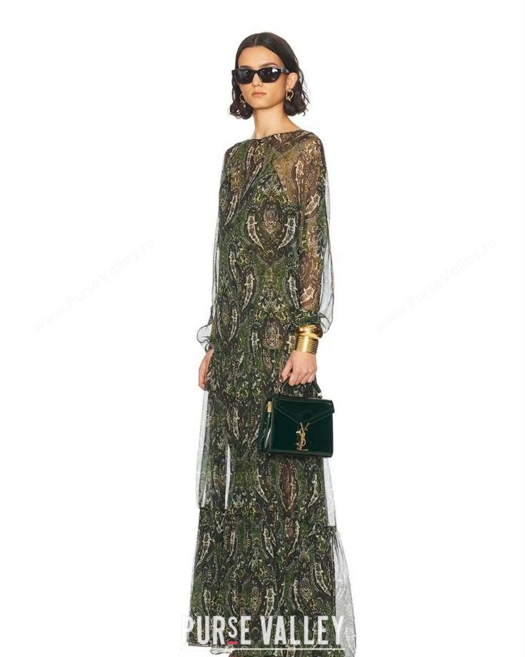 Saint Laurent Cassandre Mini Bag in Straw-Like and Leather Brown 2025 602716 (YY-250801086)