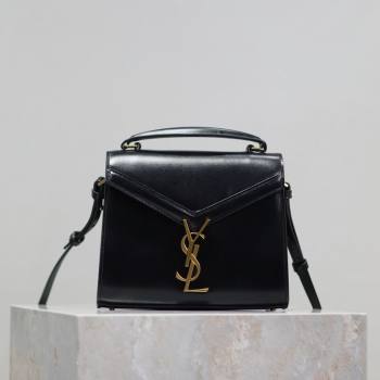 Saint Laurent Cassandre Mini Bag in Box Leather Black 2025 602716 (YY-250801092)