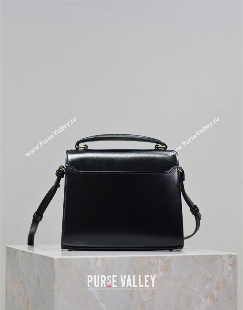 Saint Laurent Cassandre Mini Bag in Box Leather Black 2025 602716 (YY-250801092)