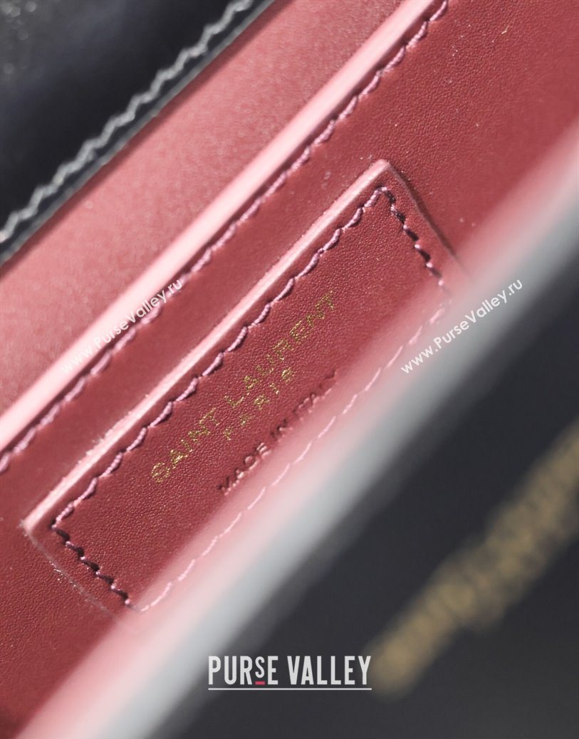 Saint Laurent Cassandre Mini Bag in Box Leather Black 2025 602716 (YY-250801092)