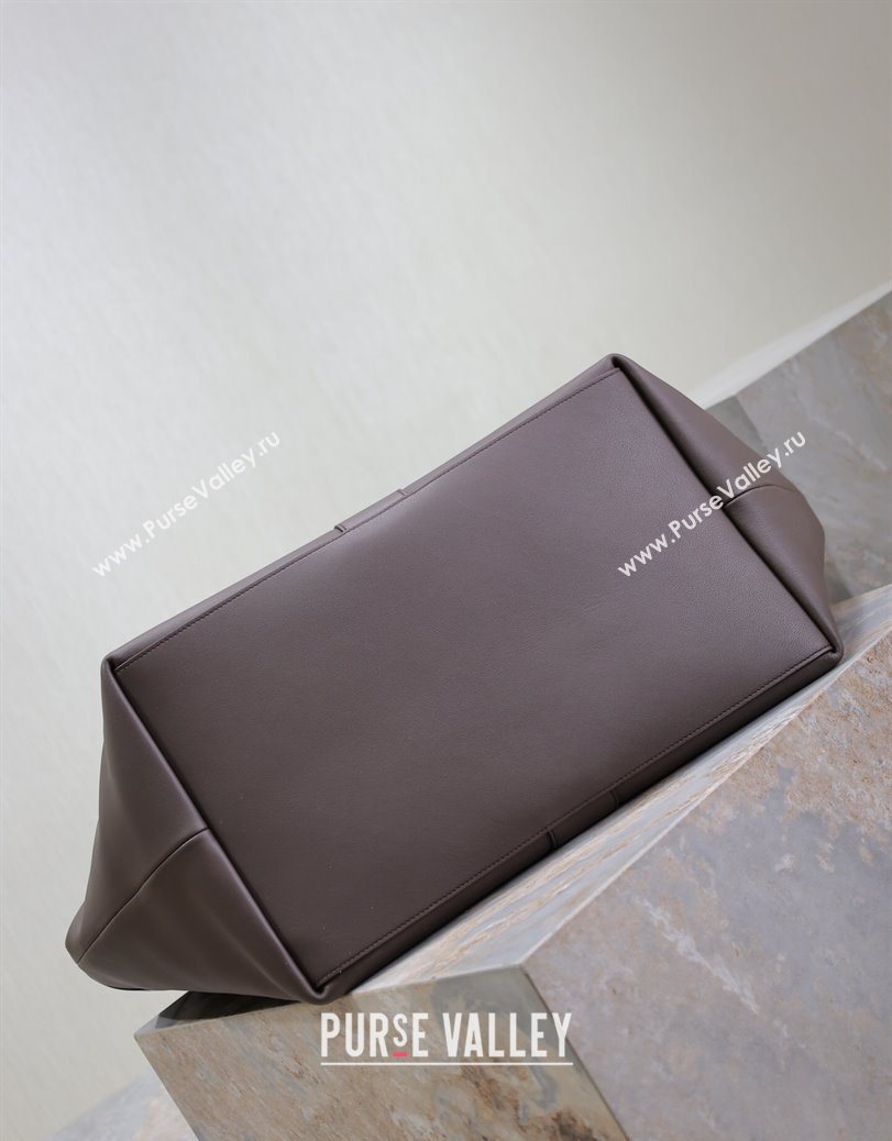 Saint Laurent Y Tote Bag in Leather Coffee 2025 817602 (YY-250802023)