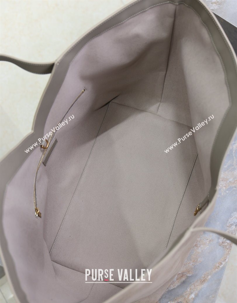 Saint Laurent Y Tote Bag in Suede Grey 2025 817602 (YY-250802025)