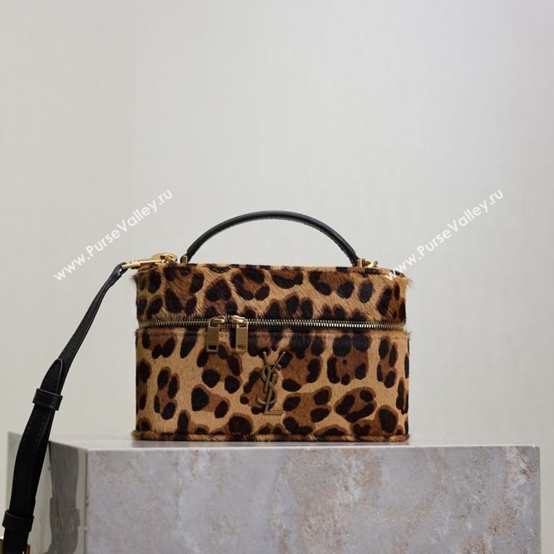 Saint Laurent Gaby Vanity Bag in in Leopard Print Pony Hair 2025 766731 (YY-250802028)