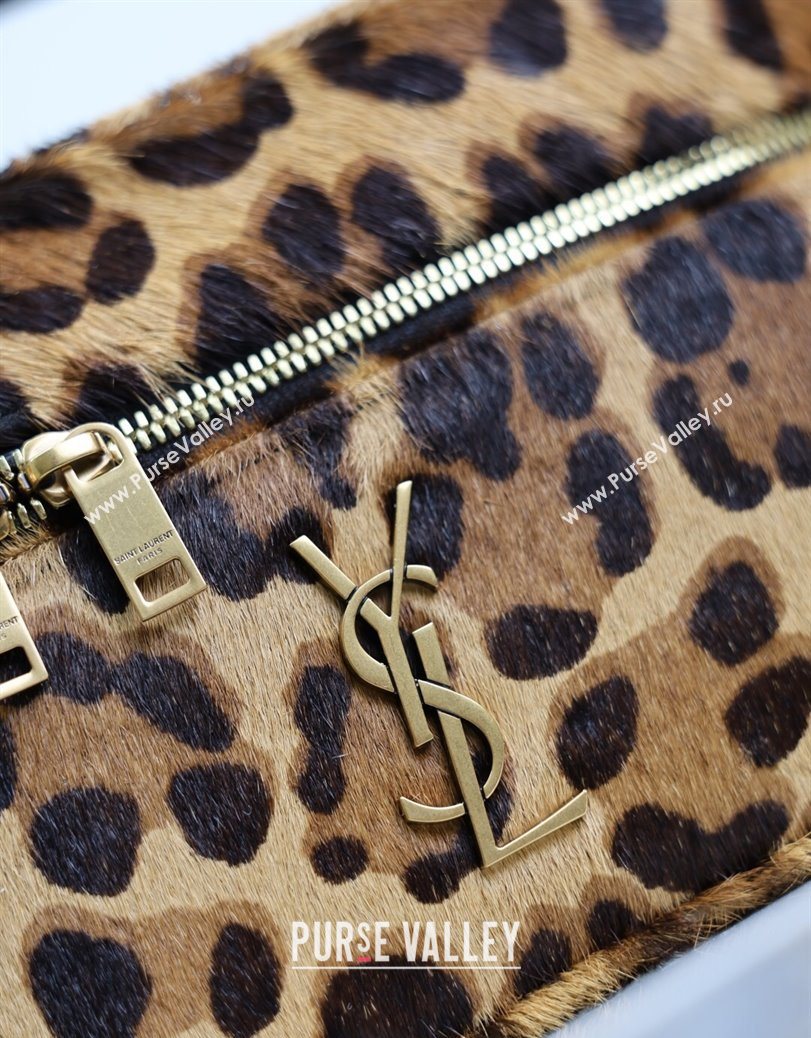Saint Laurent Gaby Vanity Bag in in Leopard Print Pony Hair 2025 766731 (YY-250802028)