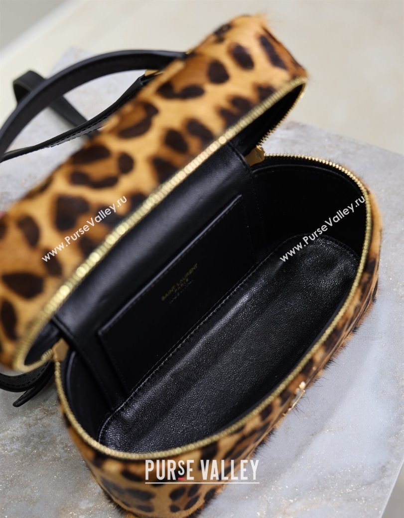 Saint Laurent Gaby Vanity Bag in in Leopard Print Pony Hair 2025 766731 (YY-250802028)