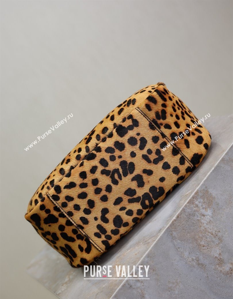 Saint Laurent LE 5 À 7 Supple Small Hobo Bag in Leopard Print Pony Hair 2025 713938 (YY-250802029)