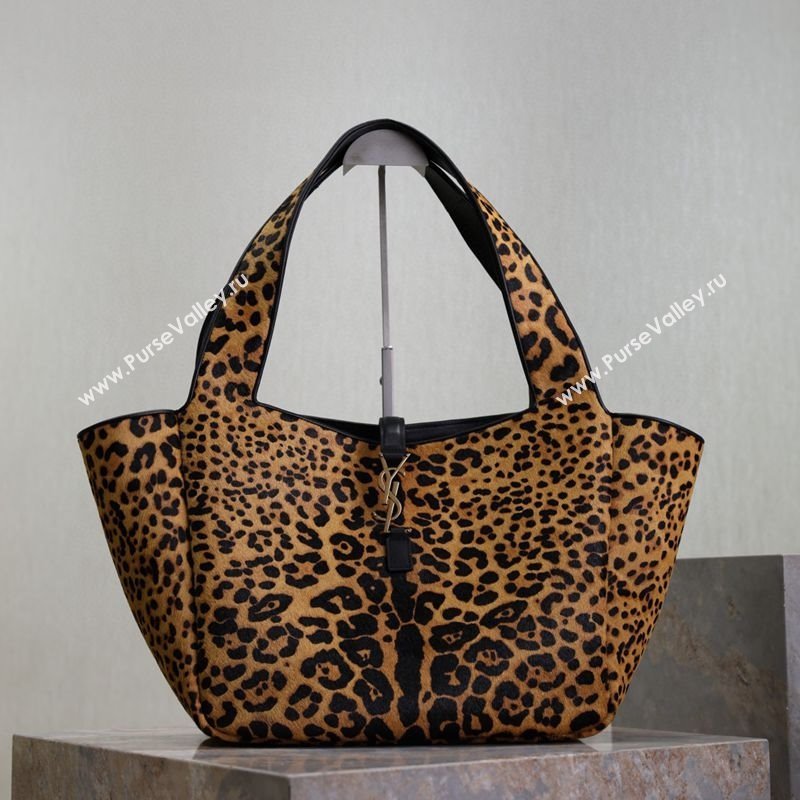 Saint Laurent Bea Tote Bag in in Leopard Print Pony Hair 763435 2025 (YY-250802030)