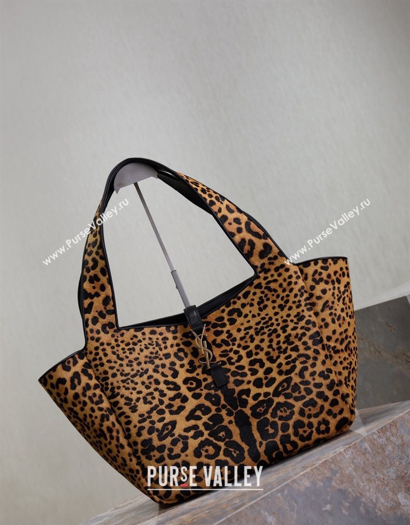Saint Laurent Bea Tote Bag in in Leopard Print Pony Hair 763435 2025 (YY-250802030)
