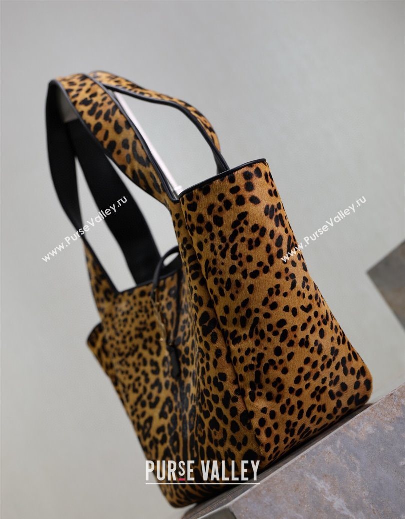Saint Laurent Bea Tote Bag in in Leopard Print Pony Hair 763435 2025 (YY-250802030)