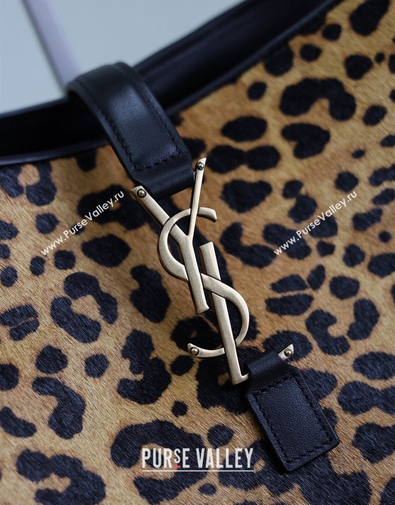 Saint Laurent Bea Tote Bag in in Leopard Print Pony Hair 763435 2025 (YY-250802030)